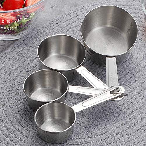  Measuring Spoons - Stainless Steel Measuring Cup Kitchen Measuring Spoon Scoop For Baking Tea Coffee Kichen Accessories Measuring Tool Set - by Leandro GR