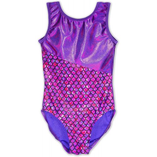  Pelle Leap Gear Gymnastics Leotard Girls - Rainbow Multi-Color Collection