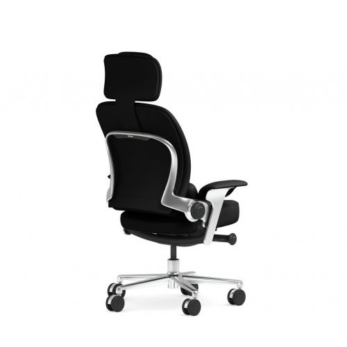  Leap WorkLounge Steelcase Office Desk Chair Elmosoft Gunmetal Leather with Standard Casters