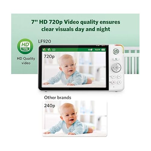  LeapFrog LF920HD Baby Monitor with Camera and Audio, 7