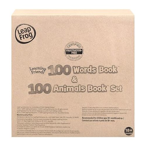  LeapFrog 100 Words and 100 Animals Book Set (Frustration Free Packaging)