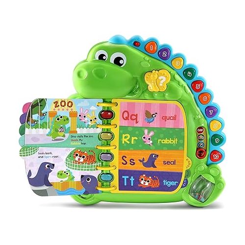  LeapFrog Dino's Delightful Day Alphabet Book, Green