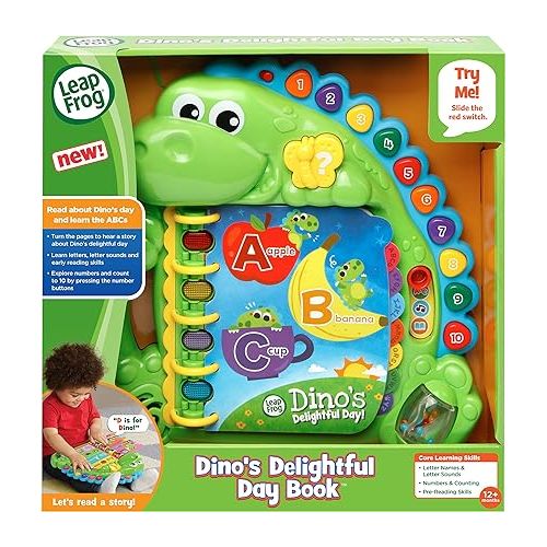  LeapFrog Dino's Delightful Day Alphabet Book, Green