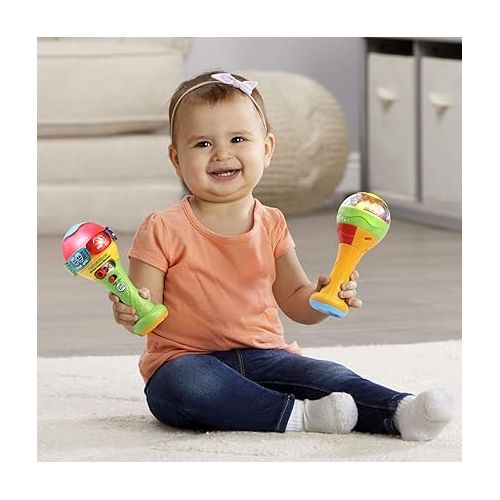  LeapFrog Learn & Groove Shakin' Colors Maracas - Includes electronic and non-electronic maracas, Parent's Guide, Multicolor