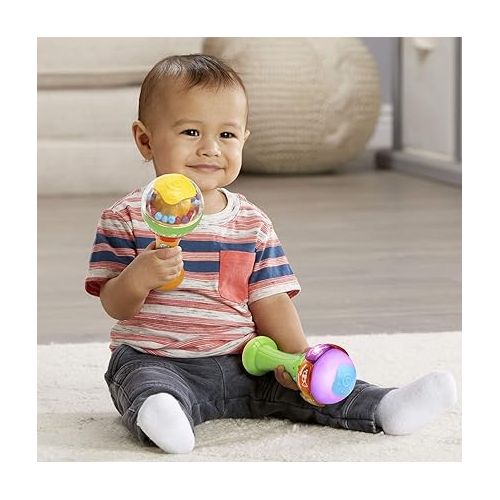  LeapFrog Learn & Groove Shakin' Colors Maracas - Includes electronic and non-electronic maracas, Parent's Guide, Multicolor