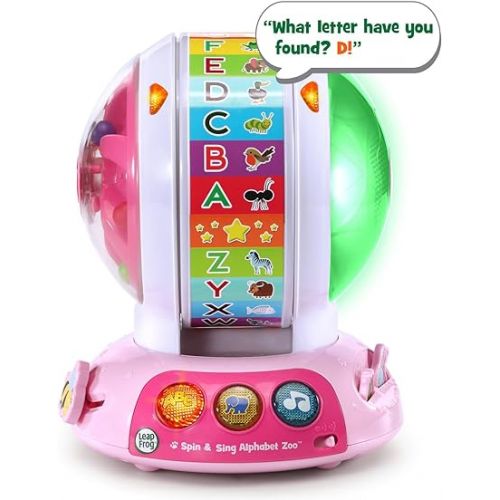  LeapFrog Spin and Sing Alphabet Zoo, Pink