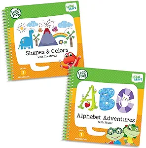 LeapFrog Leapstart Preschool Activity Book Bundle with ABC, Shapes & Colors, Level 1