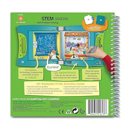  LeapFrog LeapStart 1st Grade Activity Book: STEM (Science, Technology, Engineering, Math) and Problem Solving (Requires LeapStart System)