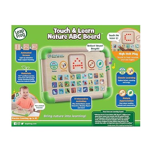  LeapFrog Touch and Learn Nature ABC Board, Green