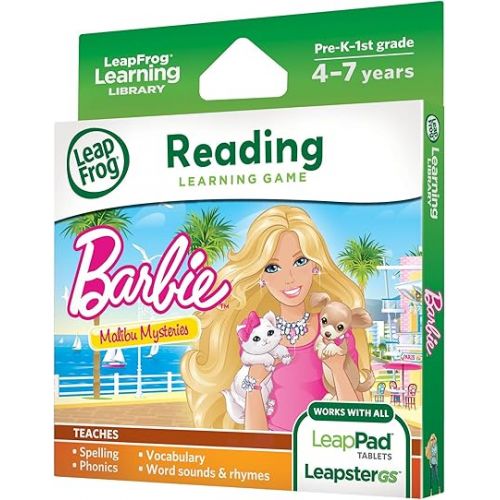  LeapFrog Learning Game: Barbie Malibu Mysteries (for LeapPad Tablets and LeapsterGS)