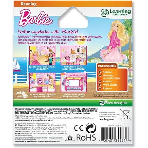  LeapFrog Learning Game: Barbie Malibu Mysteries (for LeapPad Tablets and LeapsterGS)