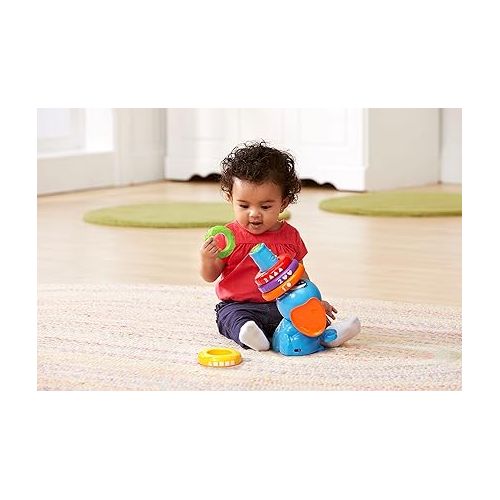  LeapFrog Stack and Tumble Elephant , Blue, 6 months to 48 months, 6pieces