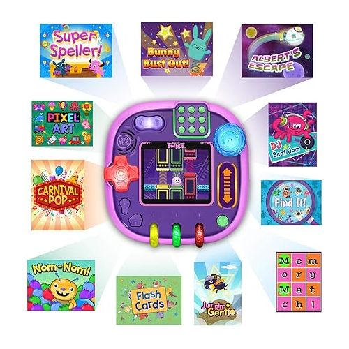  LeapFrog RockIt Twist Handheld Learning Game System, Purple