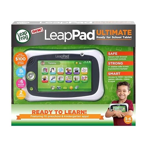  LeapFrog LeapPad Ultimate Ready for School Tablet, Green