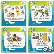 LeapFrog LeapStart Pre-K 4-Pack, for 3-6 yrs includes Mr. Pencil Sharpens Creativity, Read and Write, Around the World, Around Town With PAW Patrol
