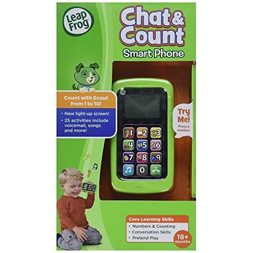  [아마존베스트]LeapFrog Chat and Count Smart Phone, Scout, Assorted Colors