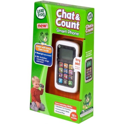  [아마존베스트]LeapFrog Chat and Count Smart Phone, Scout, Assorted Colors