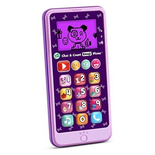  [아마존베스트]LeapFrog Chat and Count Emoji Phone, Purple