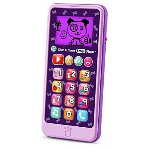  [아마존베스트]LeapFrog Chat and Count Emoji Phone, Purple