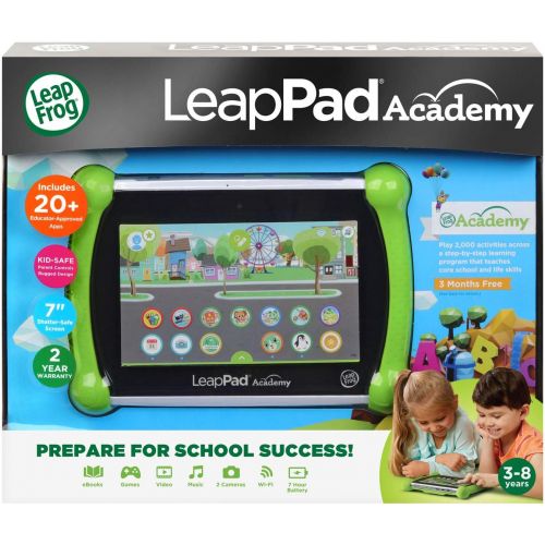  [아마존베스트]LeapFrog LeapPad Academy Kids’ Learning Tablet, Green