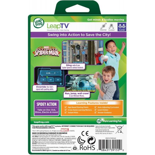  [아마존베스트]LeapFrog LeapTV Ultimate Spider-Man Educational, Active Video Game