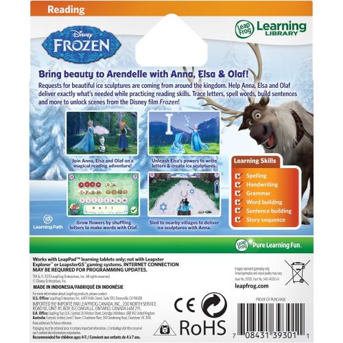  [아마존베스트]LeapFrog Disney Frozen Learning Game (for LeapPad Platinum, LeapPad Ultra, LeapPad2, LeapPad3)