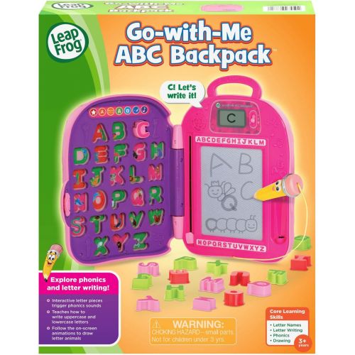  [아마존베스트]LeapFrog Go-with-Me ABC Backpack, Pink