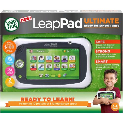  LeapFrog LeapPad Ultimate Ready for School Tablet, Green