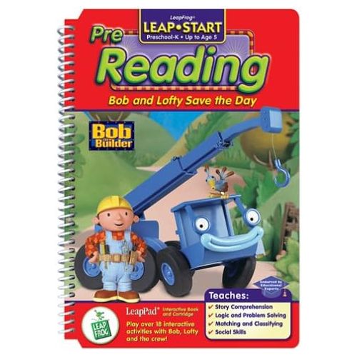  LeapFrog LeapPad: LeapStart Pre-Reading - Bob and Lofty Save the Day Interactive Book and Cartridge