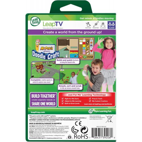  LeapFrog LeapTV Doodlecraft starring Mr. Pencil Educational, Active Video