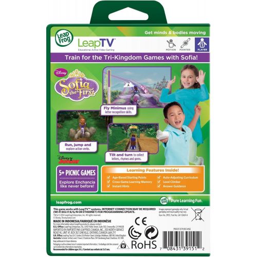  LeapFrog LeapTV Disney Sofia The First Educational, Active Video Game