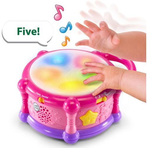  LeapFrog Learn & Groove Color Play Drum Bilingual, Pink (Amazon Exclusive)