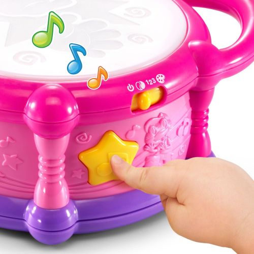  LeapFrog Learn & Groove Color Play Drum Bilingual, Pink (Amazon Exclusive)