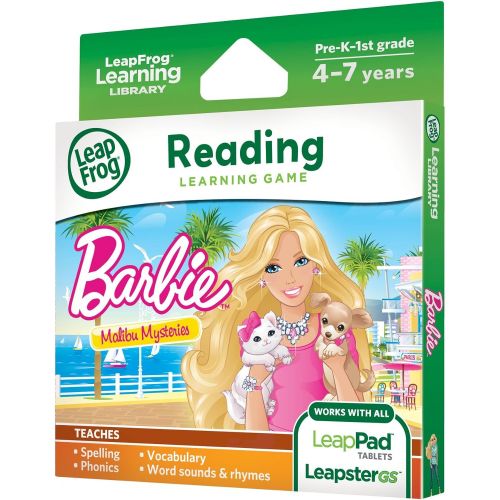 LeapFrog Learning Game: Barbie Malibu Mysteries (for LeapPad Tablets and LeapsterGS)
