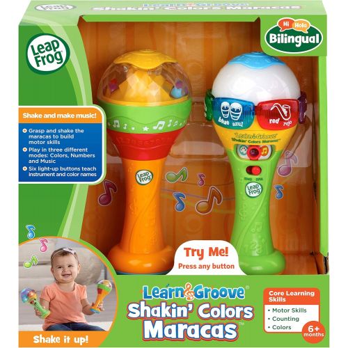  LeapFrog Learn & Groove Shakin Colors Maracas,Multicolor