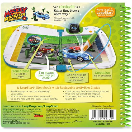  LeapFrog LeapStart 3D Mickey and the Roadster Racers Book