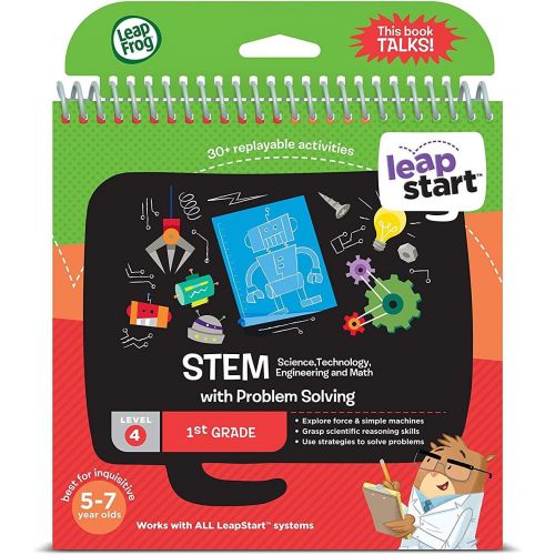  LeapFrog LeapStart 1st Grade Activity Book: STEM (Science, Technology, Engineering, Math) and Problem Solving (Requires LeapStart System)