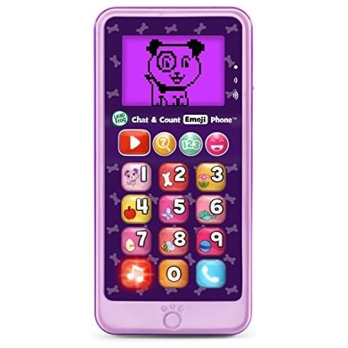  LeapFrog Chat and Count Emoji Phone, Purple