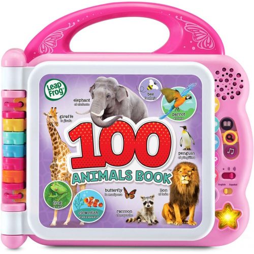  [아마존베스트]LeapFrog 100 Animals Book (Frustration Free Packaging), Pink