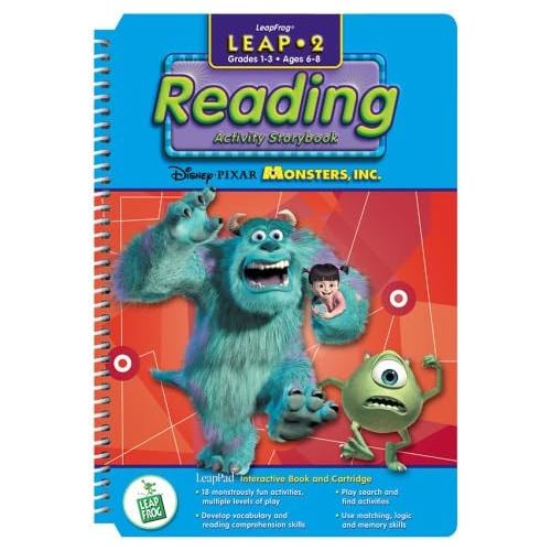  [아마존베스트]LeapFrog LeapPad: Leap 2 Reading - Disney / Pixar Monsters Inc. Interactive Book and Cartridge