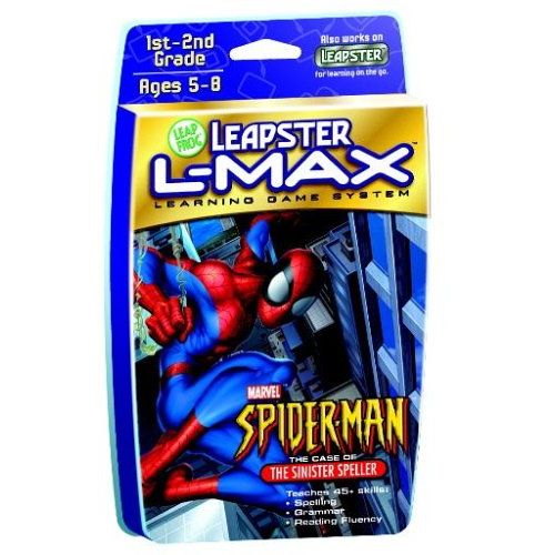  LeapFrog Leapster L-Max8482; Educational Game: Spider-Man The Case of the Sinister Speller
