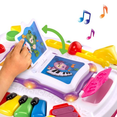  LeapFrog Learn & Groove Musical Table Activity Center Amazon Exclusive, Pink