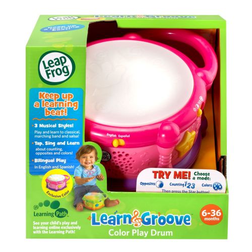  LeapFrog Learn & Groove Color Play Drum Bilingual, Pink (Amazon Exclusive)