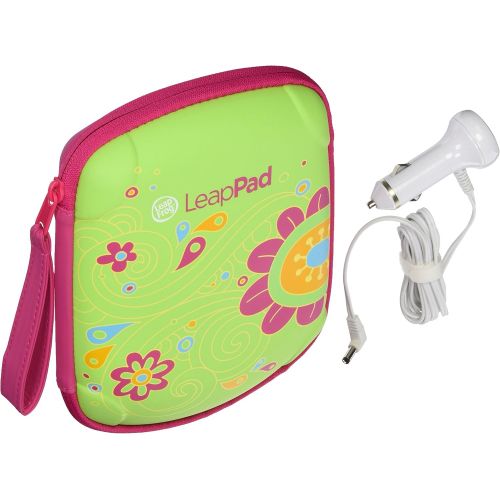  Leapfrog Leappad Accessories On-the-go Bundle. Flower Carrying Case, Car Adapter & $15 Digital Download Card