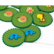 LeaplToys felt memory game animals , travel toy for toddler , memory game for kids , Educational toys for kids , Memory Matching Game Montessori toy