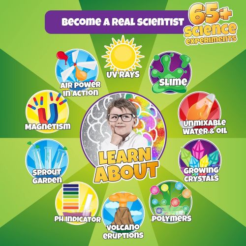  [아마존베스트]Learn & Climb Kids Science Kit - Over 60 Experiments, Fun with Science!