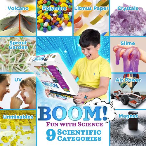  Learn & Climb Kids Science Set - Over 60 Experiments Kit, How-to DVD and Instruction Manual. 55 Pieces, Year-Round Fun Educational Science Activities