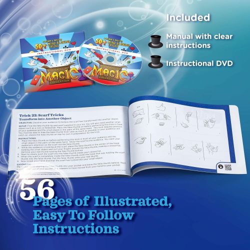  [아마존핫딜][아마존 핫딜] Learn & Climb Beginners Magic kit Set for Kids - Exciting Magician Tricks, Manual + Instruction DVD