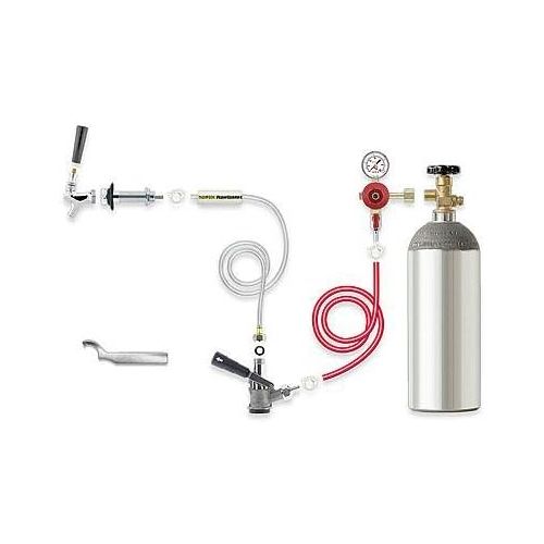  [아마존베스트]Learn To Brew Kegerator Conversion Kit with CO2 Tank (Convert a Refrigerator to a Kegerator)