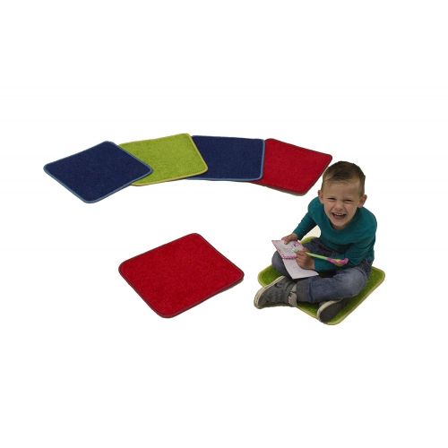  Learning Carpets Solid Color Square Carpet, Three Colors